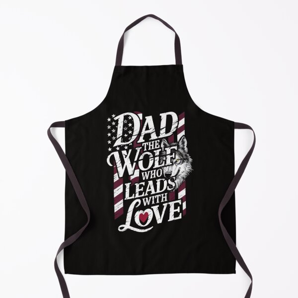 Item preview, Lead with Love - Patriotic Wolf Dad T-Shirt designed and sold by HOMEDESIGNPRINT.