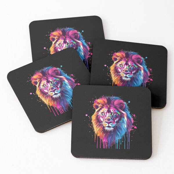 Item preview, Colorful Abstract Lion Head	 designed and sold by MKDSN.