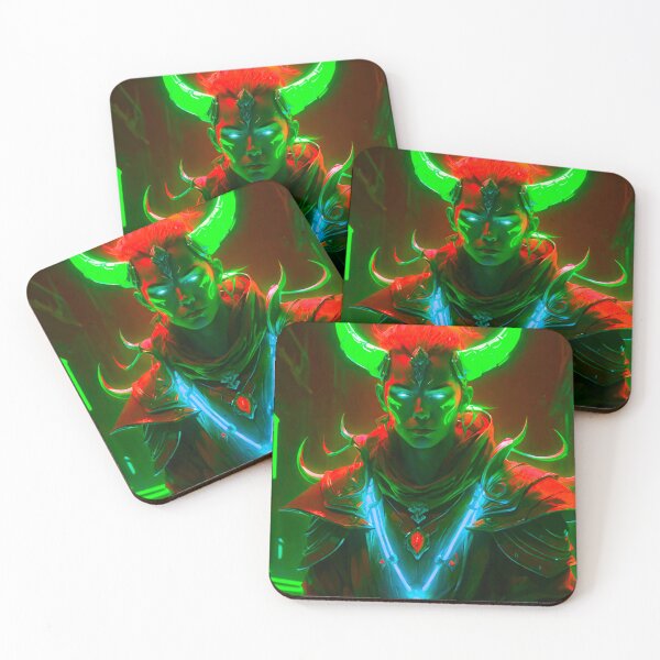Item preview, Horned Guardian: Mythical Futuristic Warrior designed and sold by GrizzlyCollective.