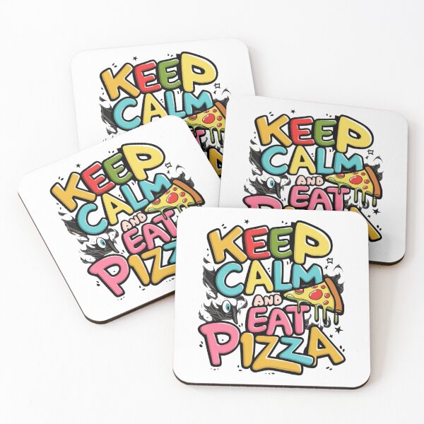 Item preview, KEEP CALM AND EAT PIZZA designed and sold by PGAart.