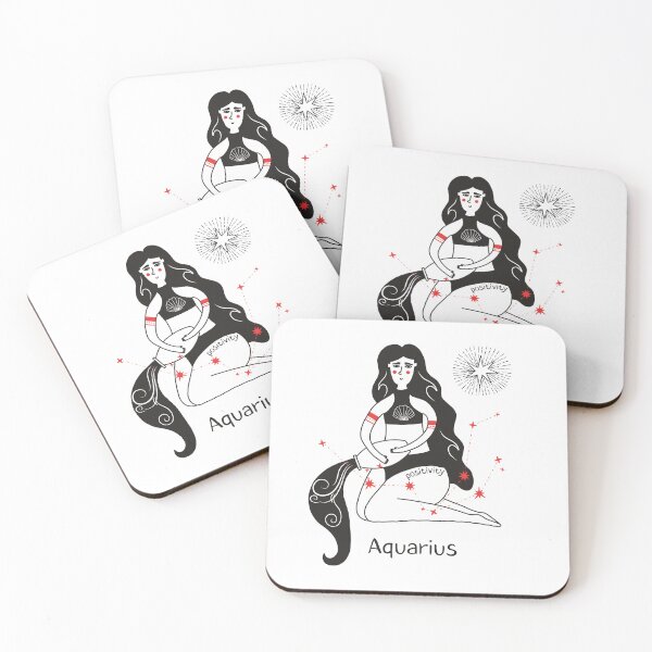 Item preview, B. positivity Zodiac Female Aquarius designed and sold by MonochromeEcho.