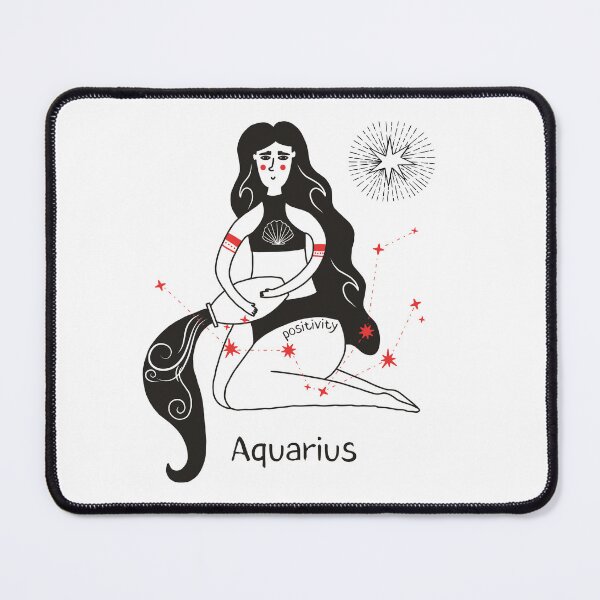 Item preview, B. positivity Zodiac Female Aquarius designed and sold by MonochromeEcho.
