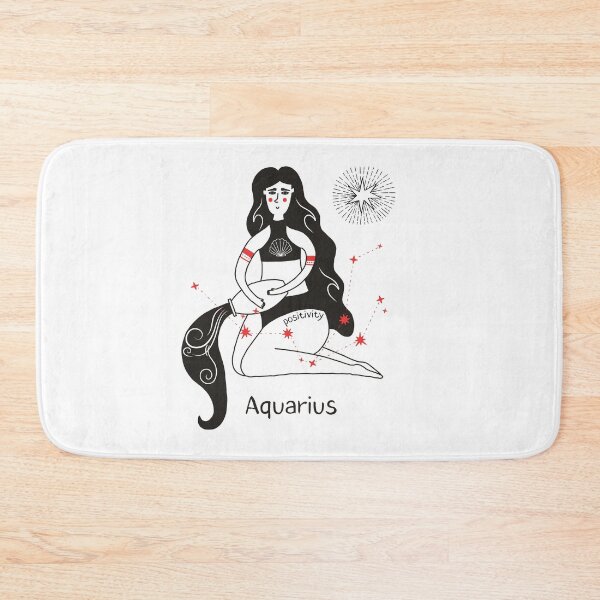 Item preview, B. positivity Zodiac Female Aquarius designed and sold by MonochromeEcho.
