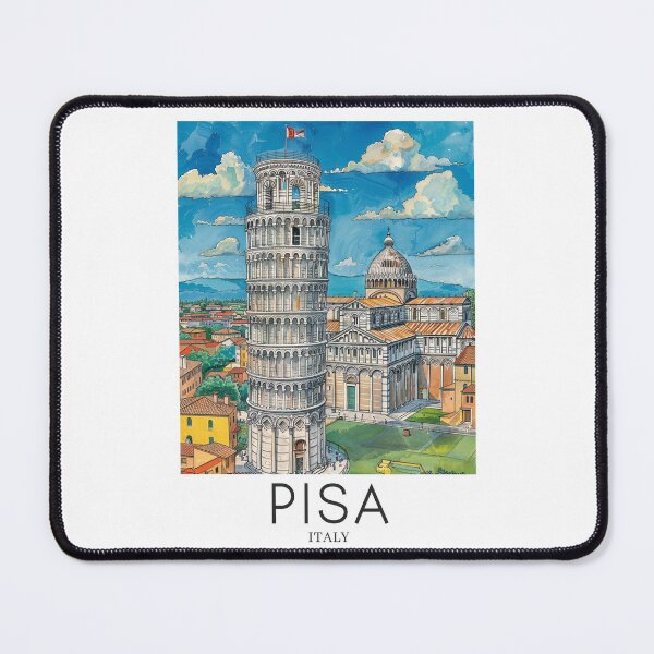 Item preview, A Pop Art Travel Print of Pisa - Italy designed and sold by StudioRedKoala.