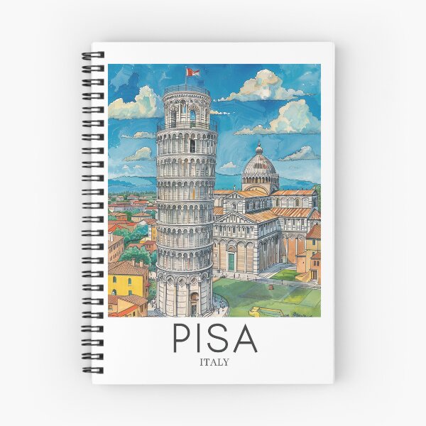 Item preview, A Pop Art Travel Print of Pisa - Italy  designed and sold by StudioRedKoala.
