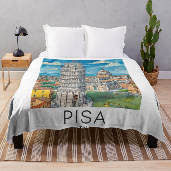 Item preview, A Pop Art Travel Print of Pisa - Italy  designed and sold by StudioRedKoala.