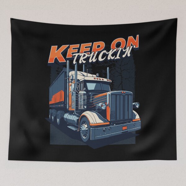 Item preview, Keep On Truckin' Trucker Birthday designed and sold by DomTeesHaven.