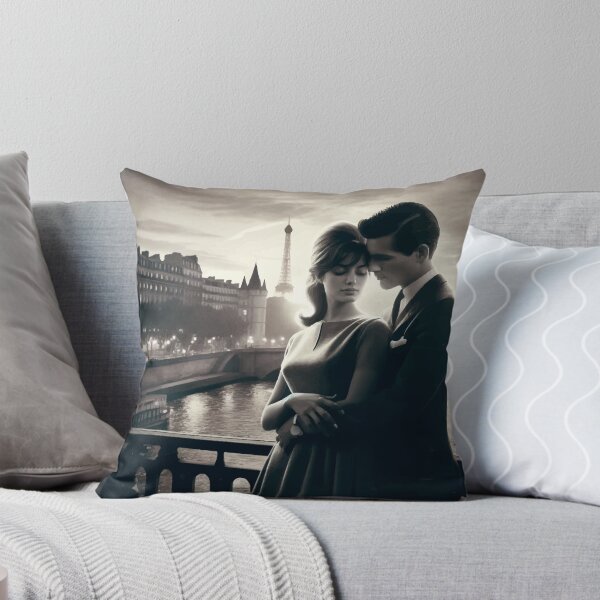 Item preview, Parisian Love at Dusk - Timeless City Romance Art designed and sold by FarBeyound.