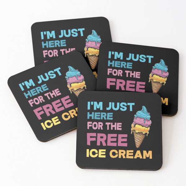 Item preview, I'm Just Here for the Free Ice Cream  Funny Cruise 2024 designed and sold by STREET  STORE.