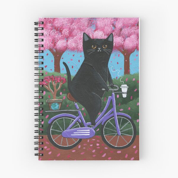 Item preview, Black Cat Earth Day Bicycle Ride designed and sold by KilkennyCat Art.