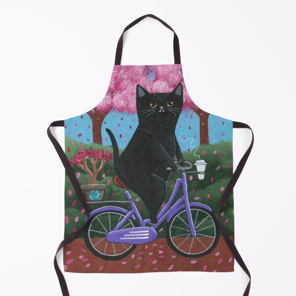 Item preview, Black Cat Earth Day Bicycle Ride designed and sold by KilkennyCat Art.