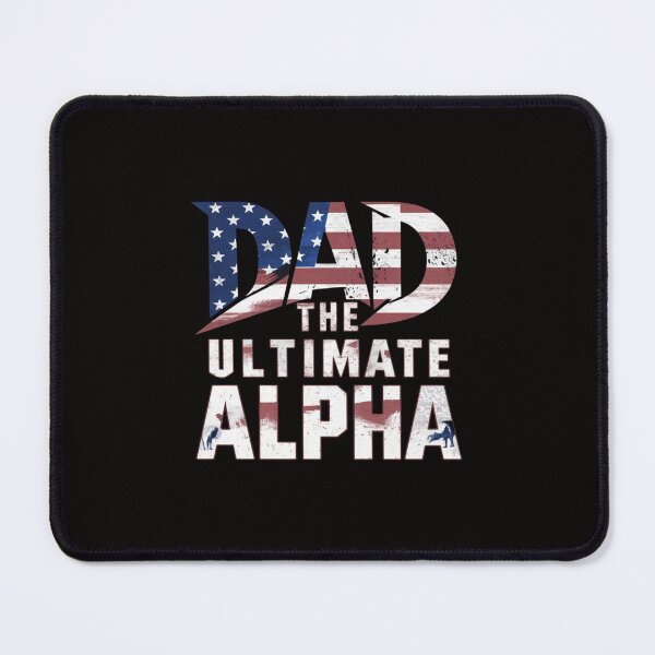 Item preview, Ultimate Alpha Dad T-Shirt - Celebrate Fatherhood with Patriotic Pride designed and sold by HOMEDESIGNPRINT.