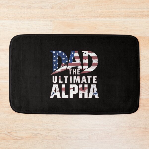 Item preview, Ultimate Alpha Dad T-Shirt - Celebrate Fatherhood with Patriotic Pride designed and sold by HOMEDESIGNPRINT.
