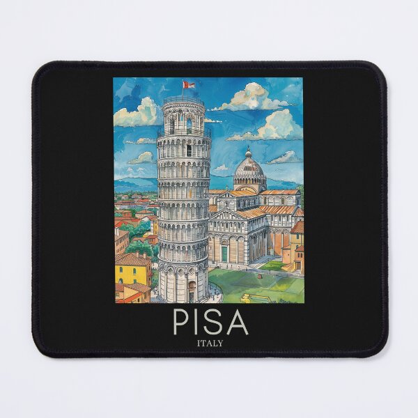 Item preview, A Pop Art Travel Print of Pisa - Italy designed and sold by StudioRedKoala.