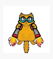 jetpack cat Photographic Print