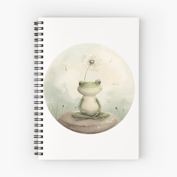 Item preview,  Frog meditation dandelion designed and sold by Anbe_design.