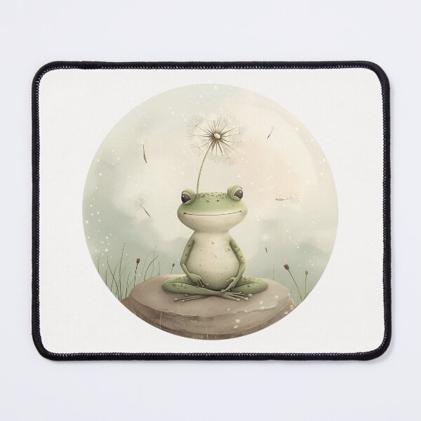 Item preview,  Frog meditation dandelion designed and sold by AngelinaBezm.