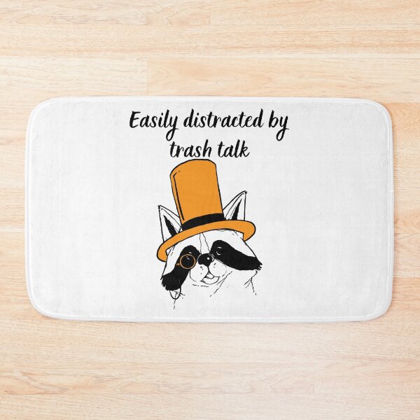 Item preview, Easily Distracted by Trash Talk Racoon - Gentleman Racoon designed and sold by ButtonBonanza.