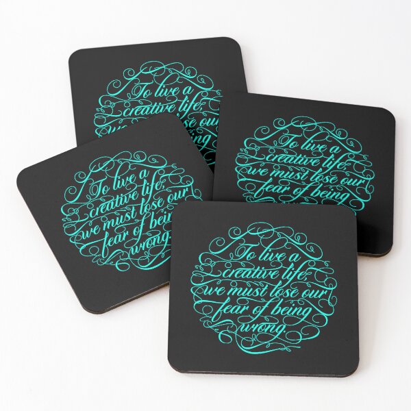 Item preview, To live a creative life we must lose our fear of being wrong. v.5 designed and sold by x1brett.