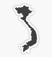 Vietnam Liebe in Holzkohle Sticker