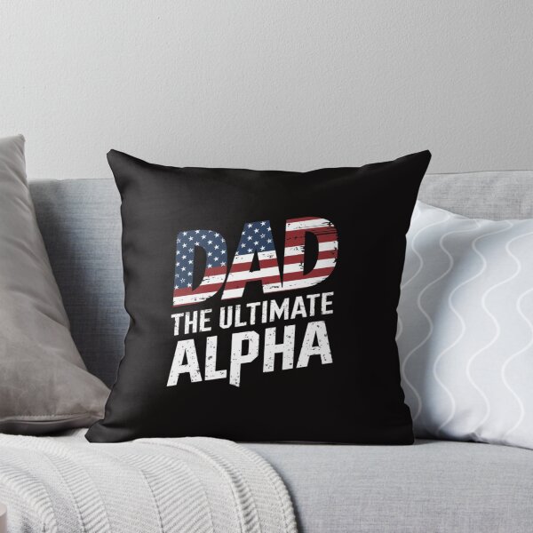 Item preview, Ultimate Alpha Dad T-Shirt - Patriotic American Flag Design designed and sold by HOMEDESIGNPRINT.