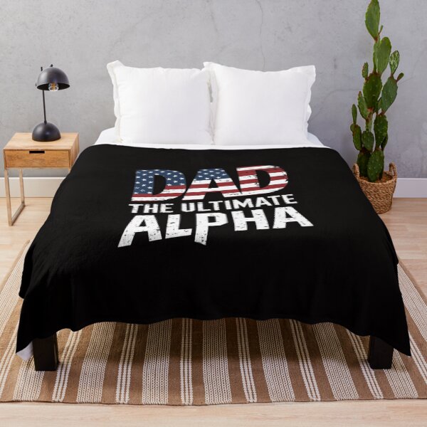 Item preview, Ultimate Alpha Dad T-Shirt - Patriotic American Flag Design designed and sold by HOMEDESIGNPRINT.