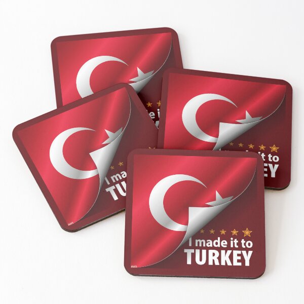 Item preview, I Made It To TURKEY Flag Türkiye Flag Sticker T-Shirt 01 designed and sold by LocationInks.