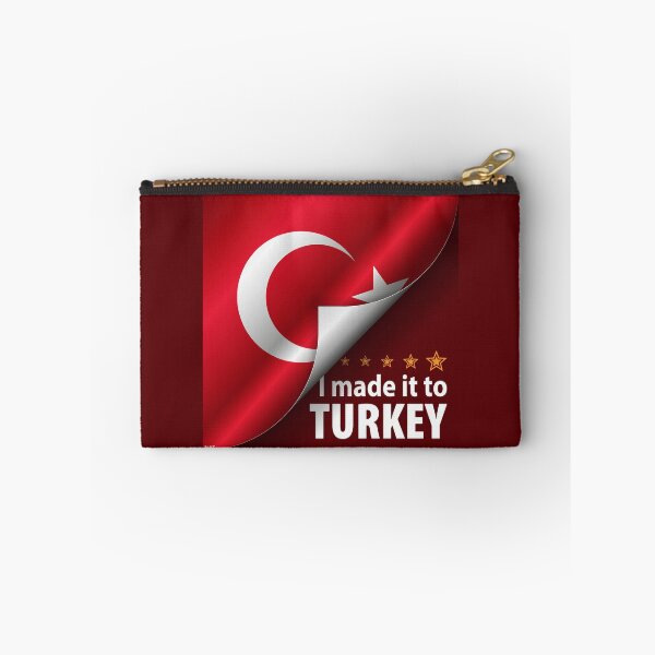 Item preview, I Made It To TURKEY Flag Türkiye Flag Sticker T-Shirt 01 designed and sold by LocationInks.