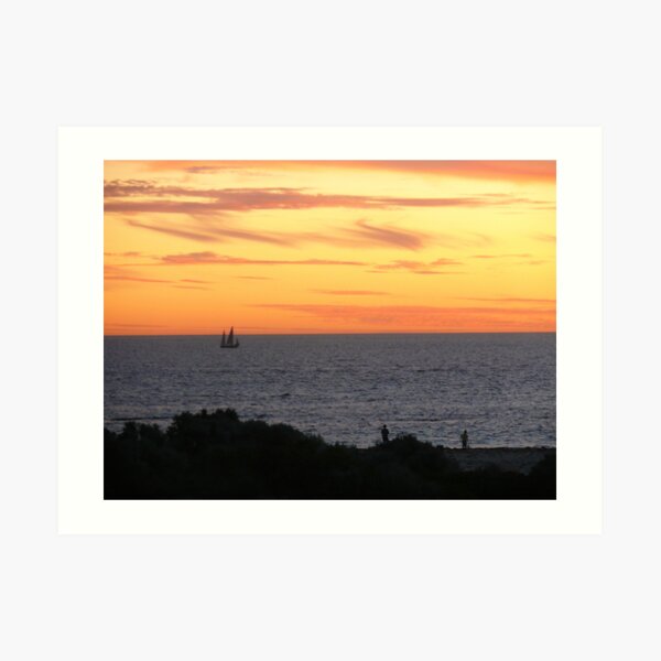 Sunest Arrirval. Art Print
