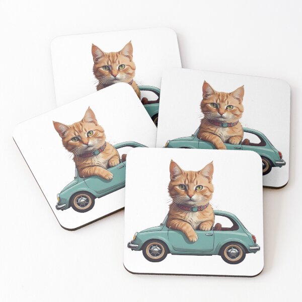 Item preview, cat driving a car designed and sold by misbahsiro.