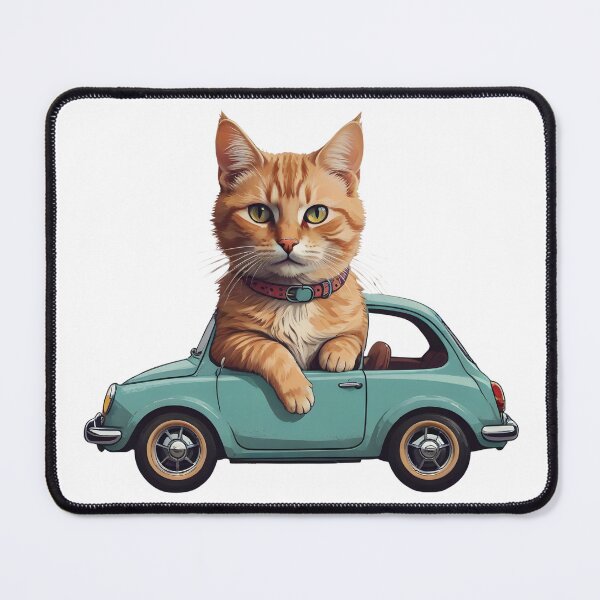 Item preview, cat driving a car designed and sold by misbahsiro.
