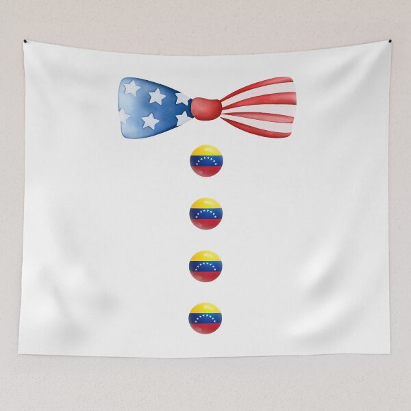 Item preview, Bow Buttons USA Venezuela Flag Bicultural Independence Day designed and sold by BunBuntheDog-.
