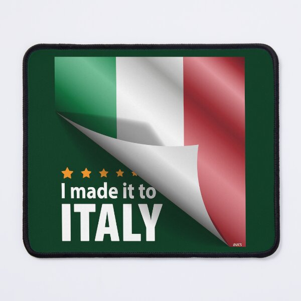 Item preview, I Made It To ITALY Flag Italian Flag Sticker T-Shirt 01 designed and sold by LocationInks.