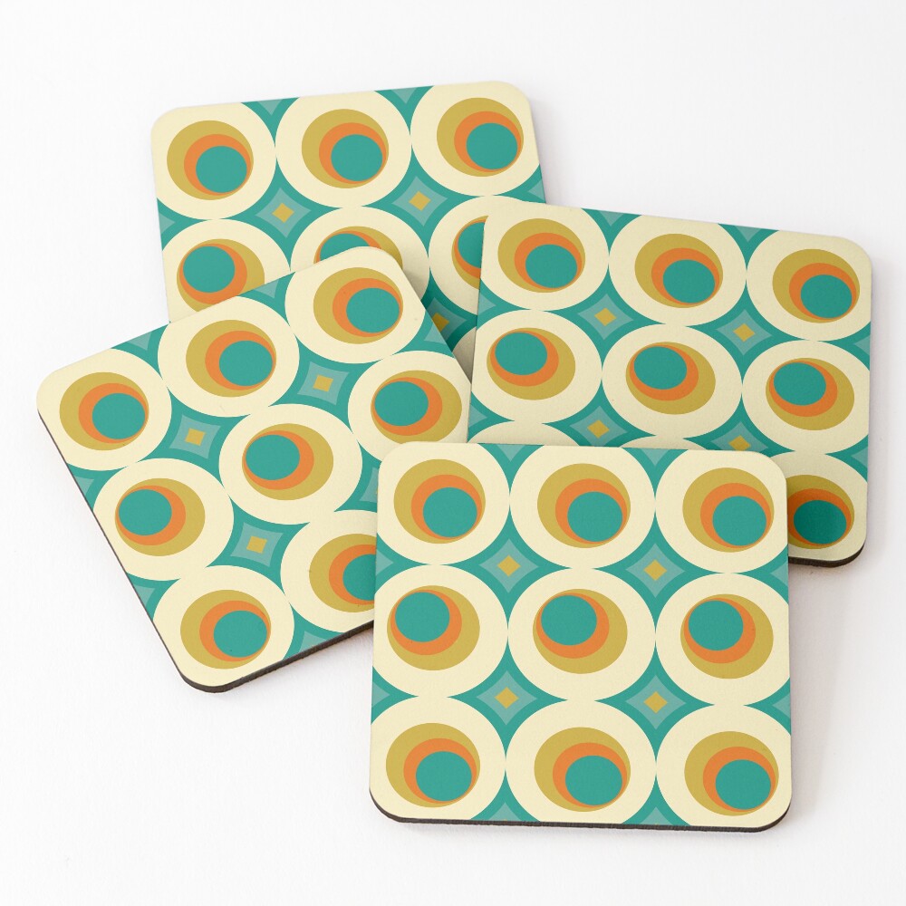 "Mid-Century Modern Splash" Coasters (Set Of 4) For Sale By ...