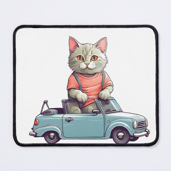 Item preview, cat driving a car designed and sold by misbahsiro.