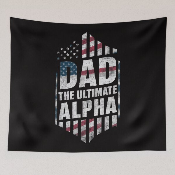 Item preview, Ultimate Alpha Dad - Patriotic T-Shirt for the Heroic Father designed and sold by HOMEDESIGNPRINT.