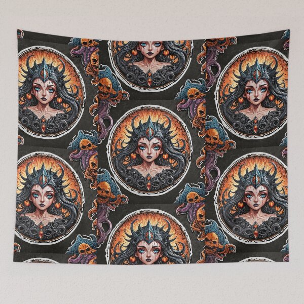 Item preview, Dark Fantasy Devilish Portrait designed and sold by NerdscapeDC.