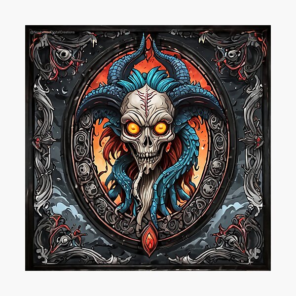 Item preview, Dark Fantasy Devilish Portrait designed and sold by NerdscapeDC.