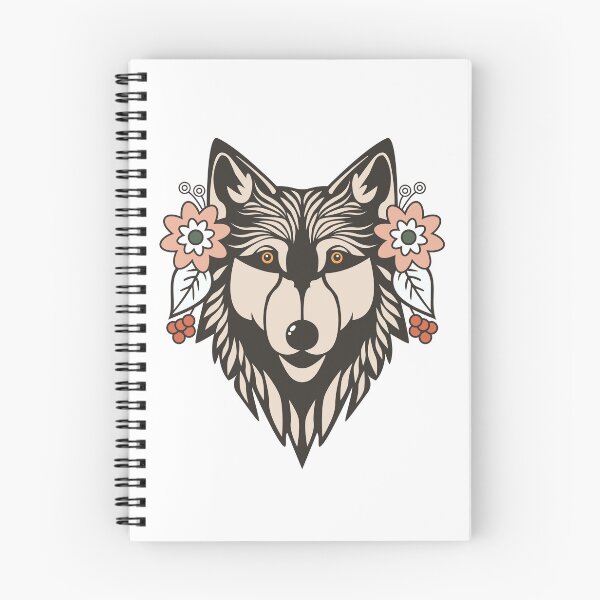 Item preview, Floral Wolf Motif designed and sold by Cosy Fox.
