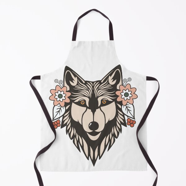Item preview, Floral Wolf Motif designed and sold by Cosy Fox.