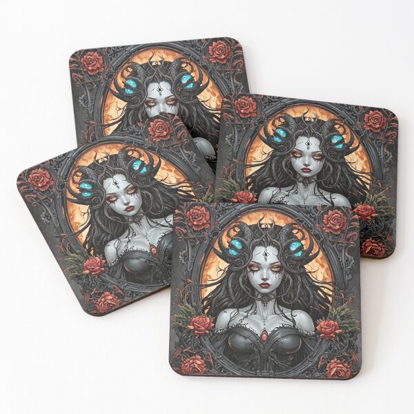 Item preview, Dark Fantasy Devilish Portrait designed and sold by NerdscapeDC.