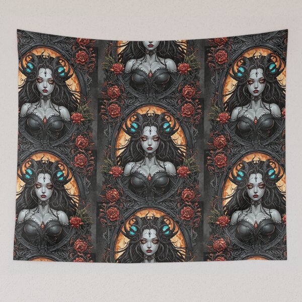 Item preview, Dark Fantasy Devilish Portrait designed and sold by NerdscapeDC.