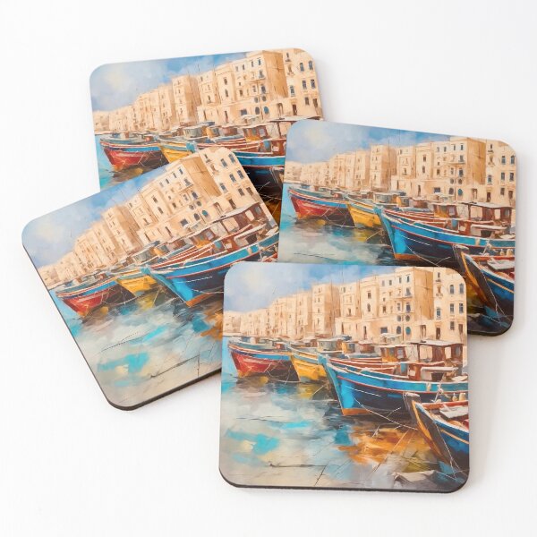 Item preview, Maltese fishing boats designed and sold by Island Art Studios.