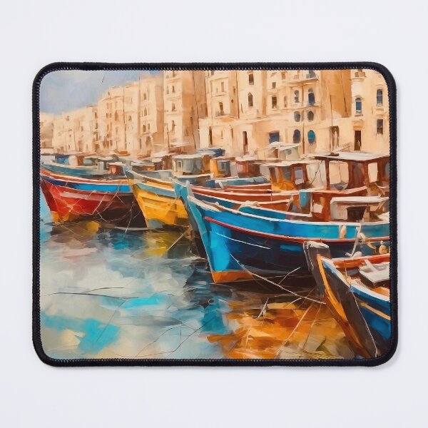 Item preview, Maltese fishing boats designed and sold by Island Art Studios.