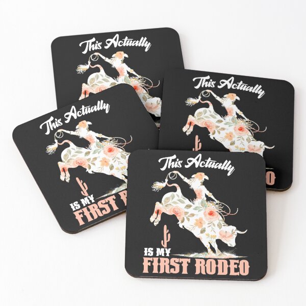 Item preview, This Actually Is My First Rodeo Mom Floral Girl Gift designed and sold by JUSTBEELEGANT.