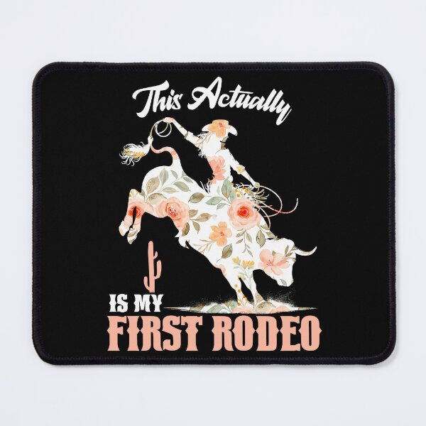 Item preview, This Actually Is My First Rodeo Mom Floral Girl Gift designed and sold by JUSTBEELEGANT.