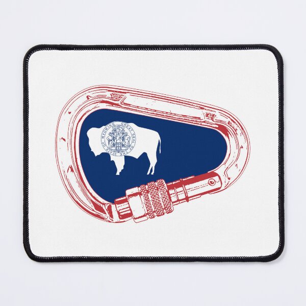 Item preview, Wyoming Flag Climbing Carabiner designed and sold by Esskay Designs.