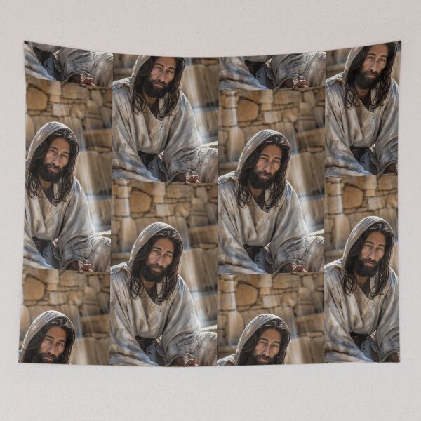 Item preview, The Savior's Loving Gaze designed and sold by ShroudFaceAI.