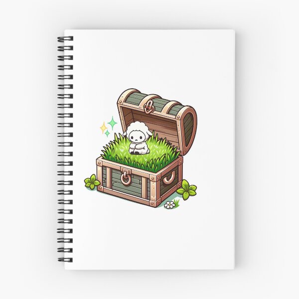 Item preview, A sheep, sitting on the treasure chest with a saddened expression designed and sold by perfect-radius.