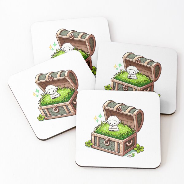 Item preview, A sheep, sitting on the treasure chest with a saddened expression designed and sold by perfect-radius.